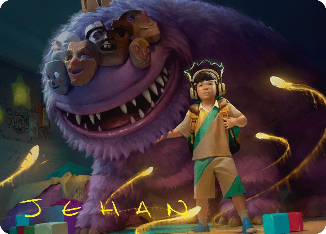 Toby, Beastie Befriender Art Card (Gold-Stamped Signature) [Duskmourn: House of Horror Art Series] MTG Single Magic: The Gathering    | Red Claw Gaming