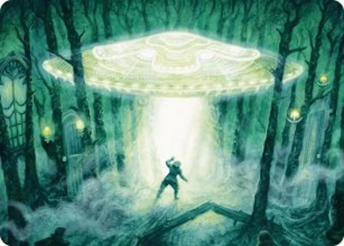 Unidentified Hovership Art Card [Duskmourn: House of Horror Art Series] MTG Single Magic: The Gathering    | Red Claw Gaming