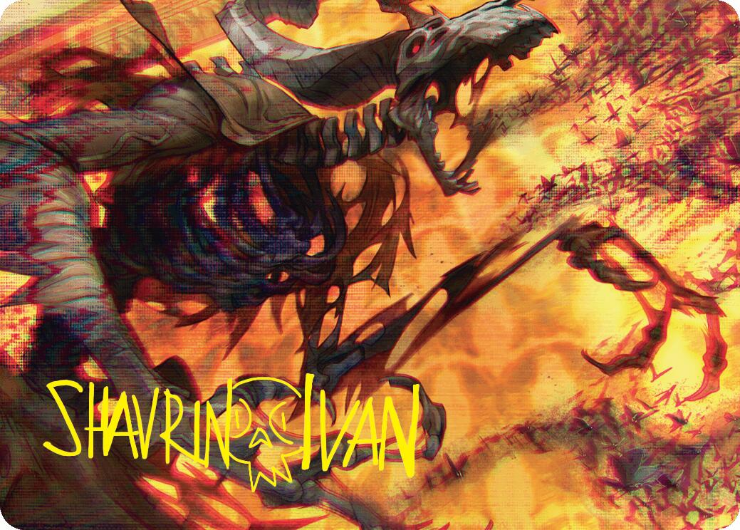 Unwanted Remake Art Card (Gold-Stamped Signature) [Duskmourn: House of Horror Art Series] MTG Single Magic: The Gathering    | Red Claw Gaming