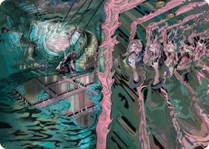 Mirror Room // Fractured Realm Art Card [Duskmourn: House of Horror Art Series] MTG Single Magic: The Gathering    | Red Claw Gaming