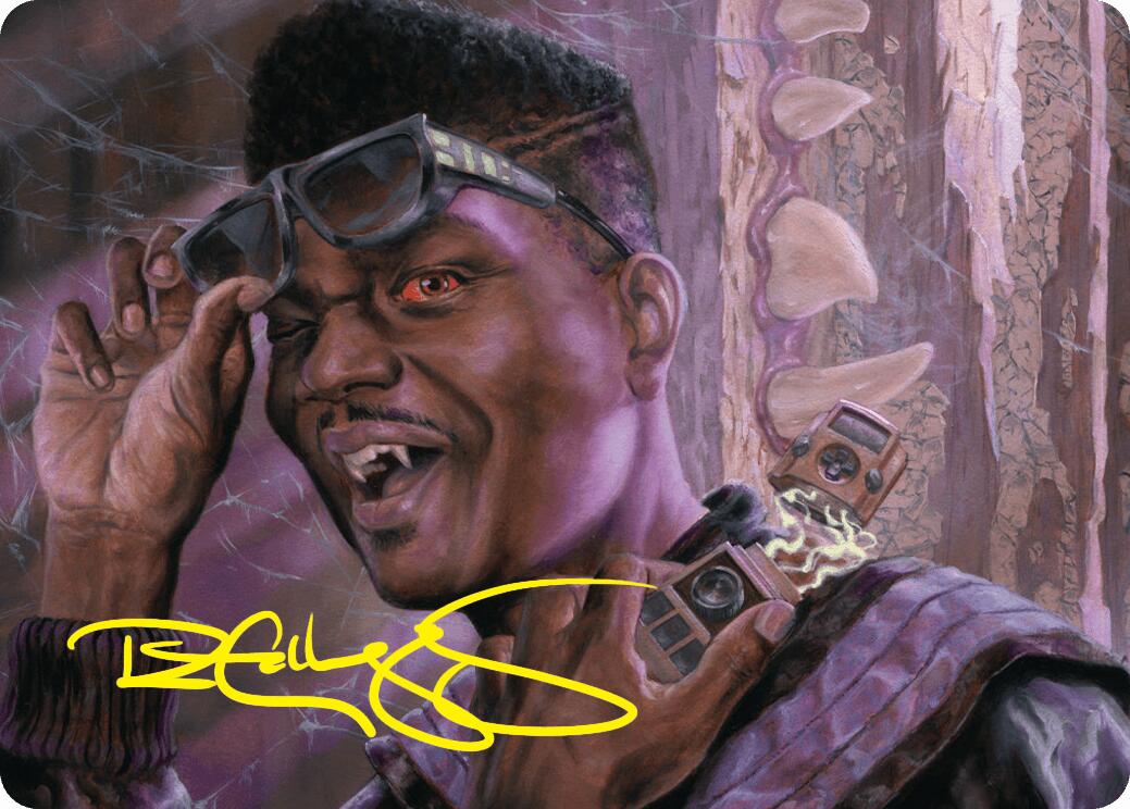 Dashing Bloodsucker Art Card (Gold-Stamped Signature) [Duskmourn: House of Horror Art Series] MTG Single Magic: The Gathering    | Red Claw Gaming