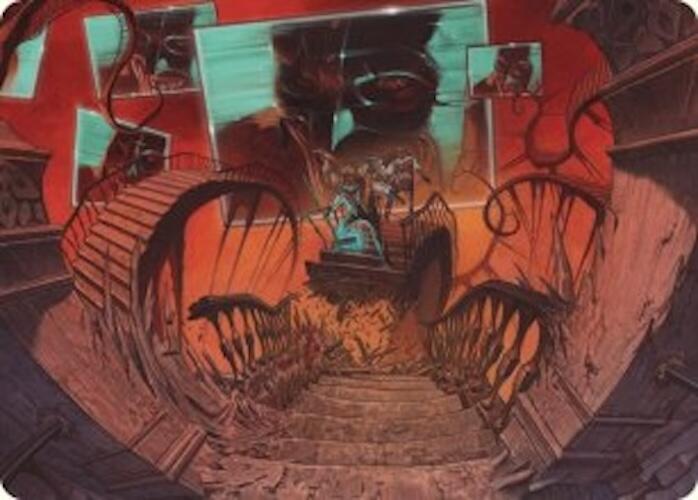 Let's Play a Game Art Card [Duskmourn: House of Horror Art Series] MTG Single Magic: The Gathering    | Red Claw Gaming