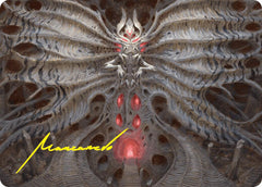 Valgavoth, Terror Eater Art Card (Gold-Stamped Signature) [Duskmourn: House of Horror Art Series] MTG Single Magic: The Gathering    | Red Claw Gaming