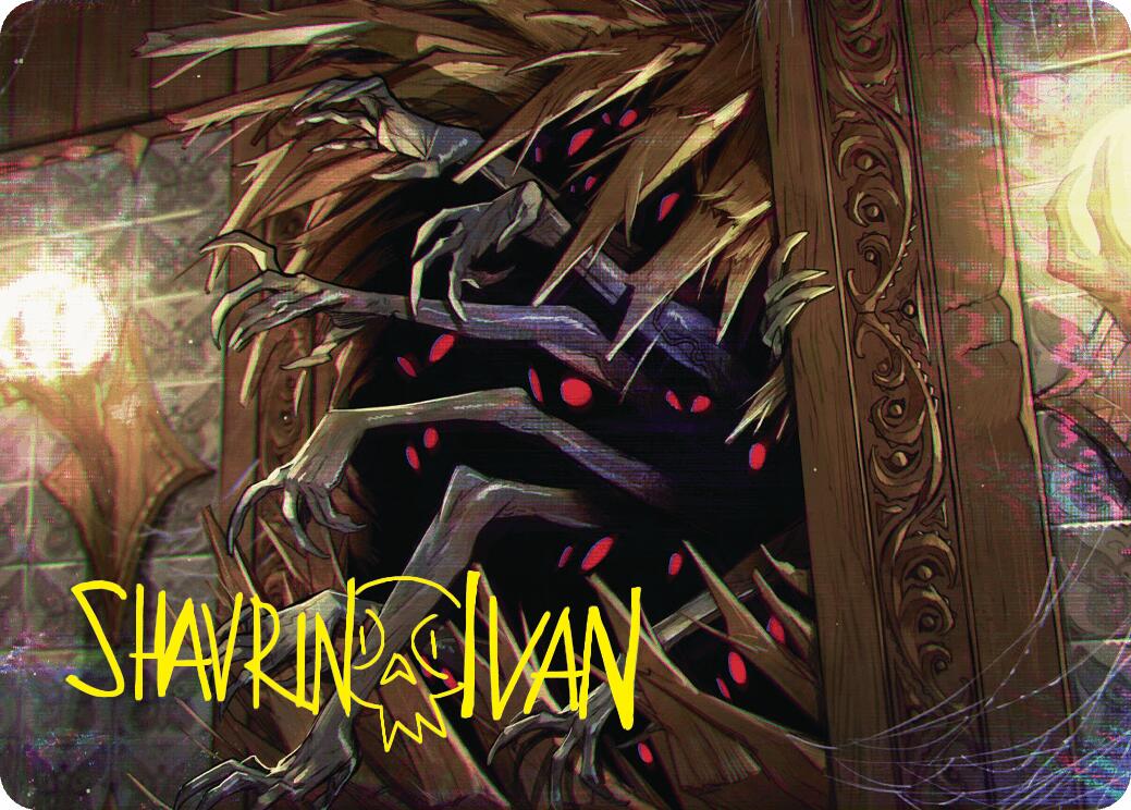 Withering Torment Art Card (Gold-Stamped Signature) [Duskmourn: House of Horror Art Series] MTG Single Magic: The Gathering    | Red Claw Gaming