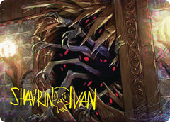 Withering Torment Art Card (Gold-Stamped Signature) [Duskmourn: House of Horror Art Series] MTG Single Magic: The Gathering    | Red Claw Gaming