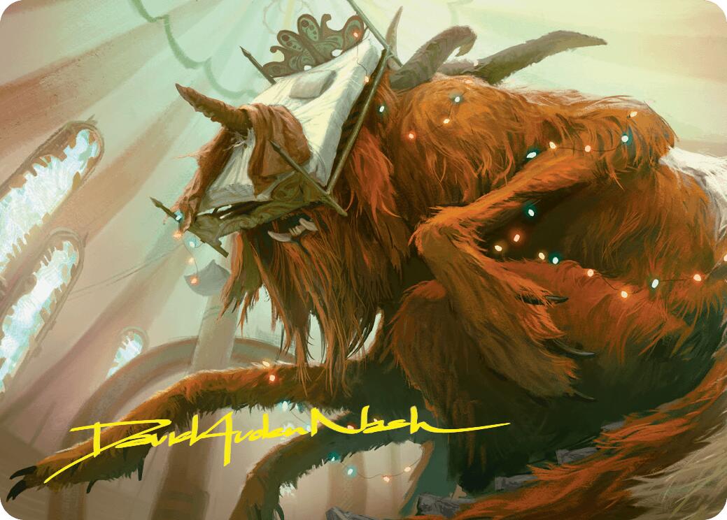 Bedhead Beastie Art Card (Gold-Stamped Signature) [Duskmourn: House of Horror Art Series] MTG Single Magic: The Gathering    | Red Claw Gaming