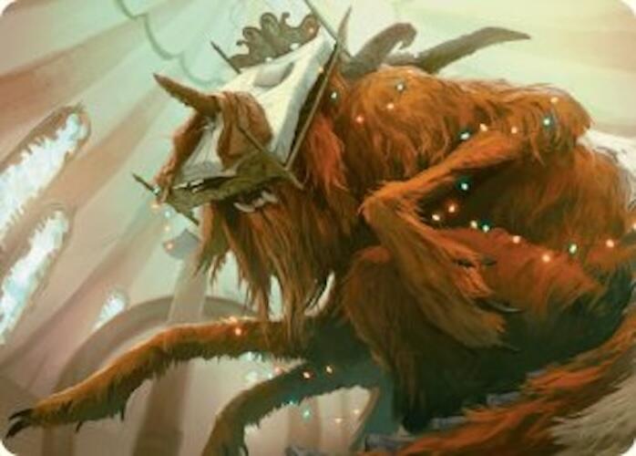 Bedhead Beastie Art Card [Duskmourn: House of Horror Art Series] MTG Single Magic: The Gathering    | Red Claw Gaming