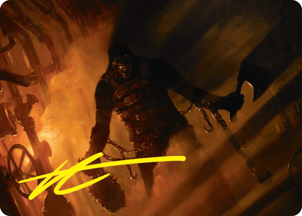 Boilerbilges Ripper Art Card (Gold-Stamped Signature) [Duskmourn: House of Horror Art Series] MTG Single Magic: The Gathering    | Red Claw Gaming