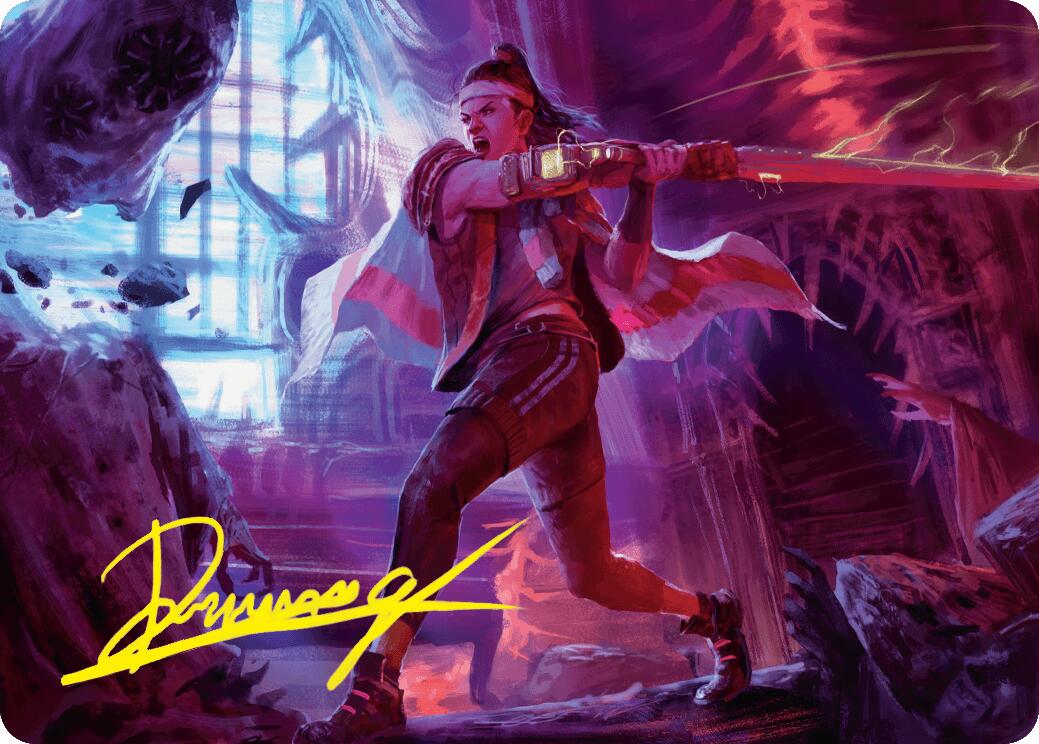 Diversion Specialist Art Card (Gold-Stamped Signature) [Duskmourn: House of Horror Art Series] MTG Single Magic: The Gathering    | Red Claw Gaming