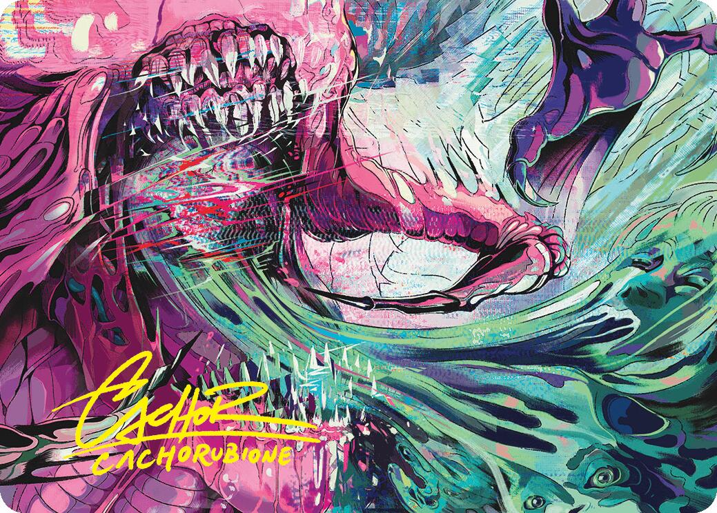 Fear of Missing Out Art Card (Gold-Stamped Signature) [Duskmourn: House of Horror Art Series] MTG Single Magic: The Gathering    | Red Claw Gaming