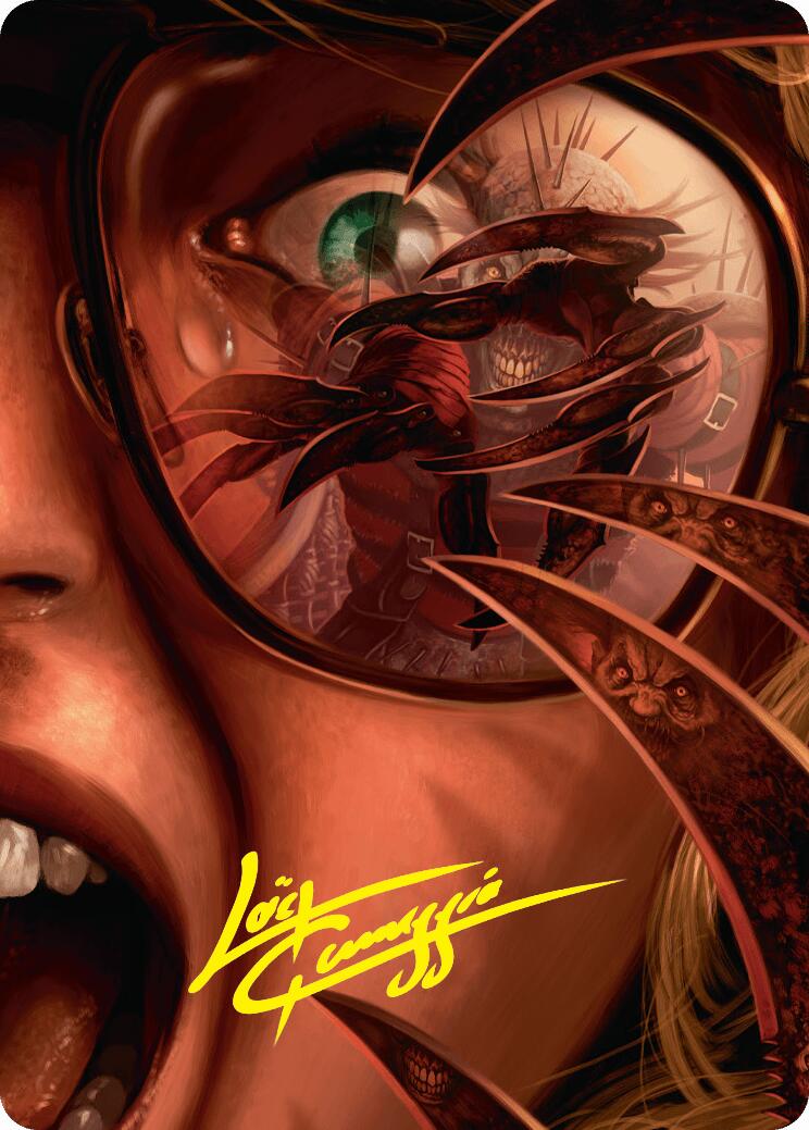 Razorkin Needlehead Art Card (Gold-Stamped Signature) [Duskmourn: House of Horror Art Series] MTG Single Magic: The Gathering    | Red Claw Gaming