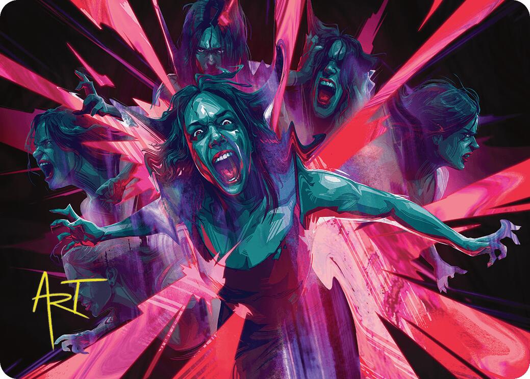 Waltz of Rage Art Card (Gold-Stamped Signature) [Duskmourn: House of Horror Art Series] MTG Single Magic: The Gathering    | Red Claw Gaming