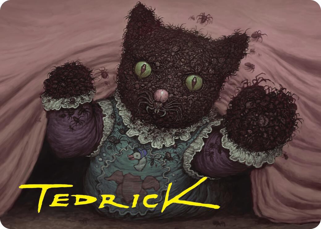 Twitching Doll Art Card (Gold-Stamped Signature) [Duskmourn: House of Horror Art Series] MTG Single Magic: The Gathering    | Red Claw Gaming