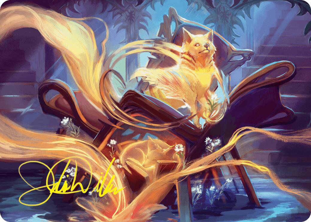 Inquisitive Glimmer Art Card (Gold-Stamped Signature) [Duskmourn: House of Horror Art Series] MTG Single Magic: The Gathering    | Red Claw Gaming