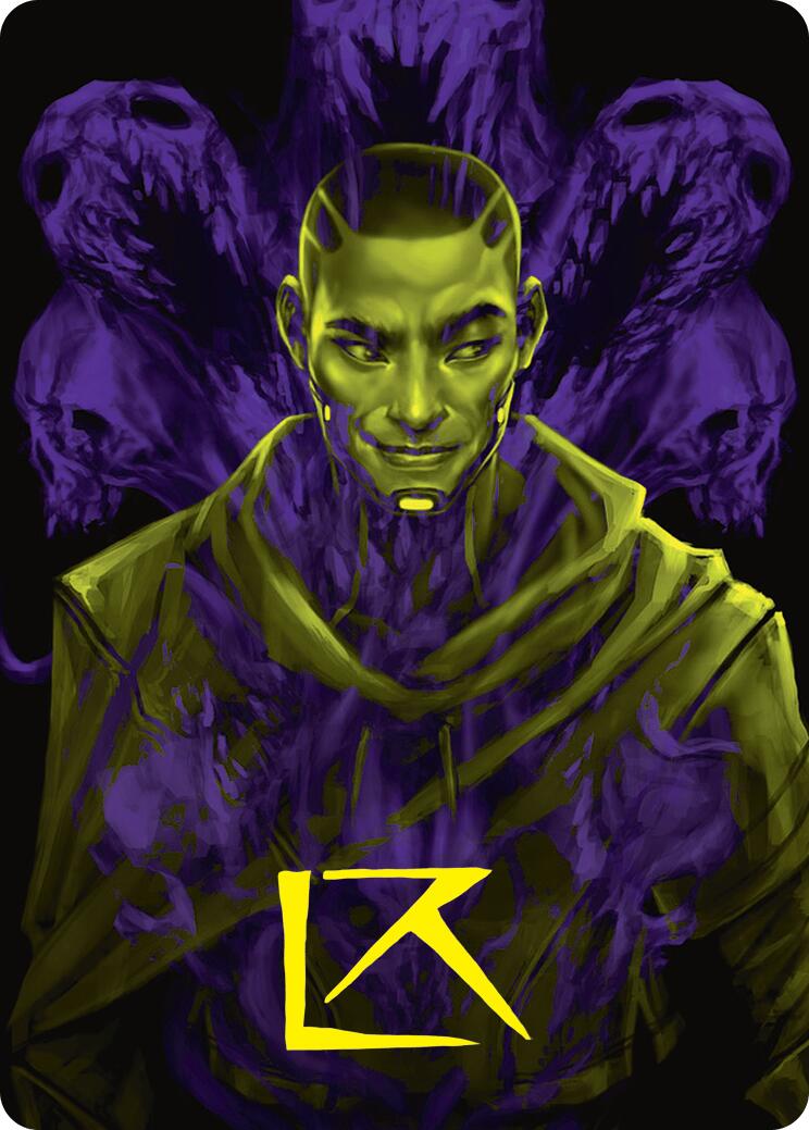 Kaito, Bane of Nightmares Art Card (Gold-Stamped Signature) [Duskmourn: House of Horror Art Series] MTG Single Magic: The Gathering    | Red Claw Gaming