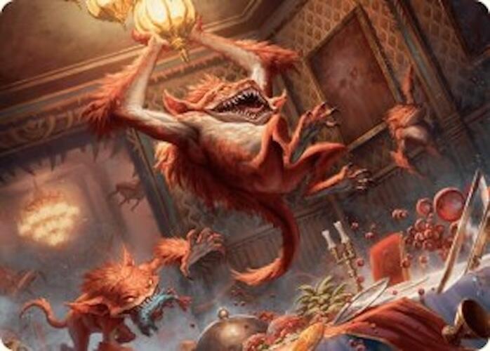 Midnight Mayhem Art Card [Duskmourn: House of Horror Art Series] MTG Single Magic: The Gathering    | Red Claw Gaming