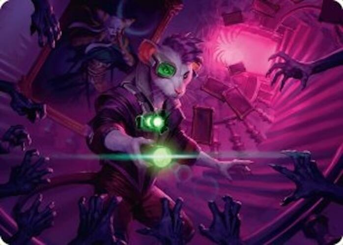 Nashi, Searcher in the Dark Art Card (21/54) [Duskmourn: House of Horror Art Series] MTG Single Magic: The Gathering    | Red Claw Gaming