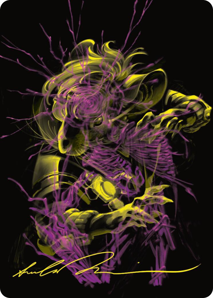 Nashi, Searcher in the Dark Art Card (43/54) (Gold-Stamped Signature) [Duskmourn: House of Horror Art Series] MTG Single Magic: The Gathering    | Red Claw Gaming