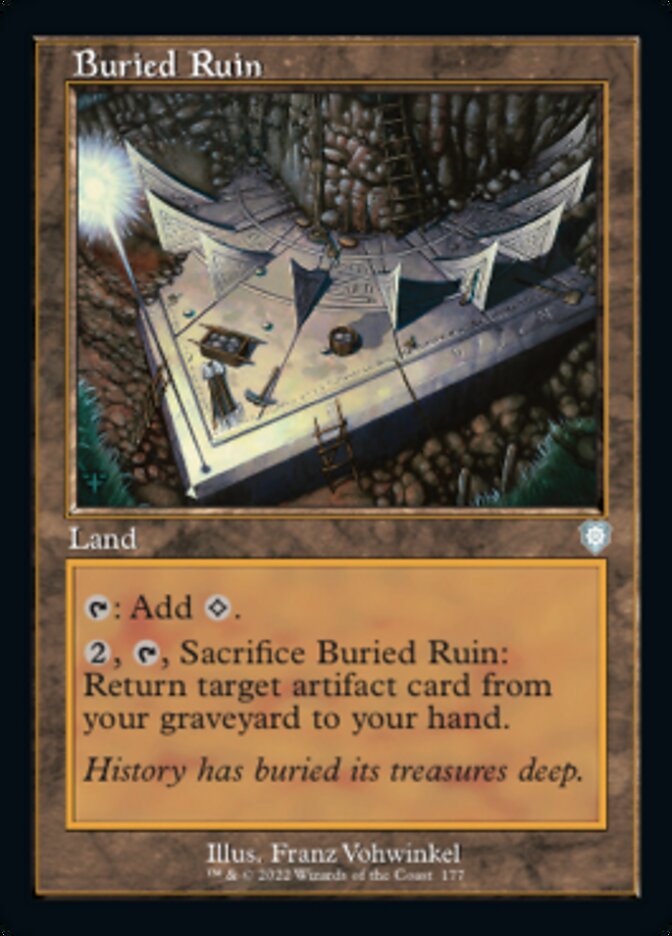 Buried Ruin (Retro) [The Brothers' War Commander] MTG Single Magic: The Gathering | Red Claw Gaming