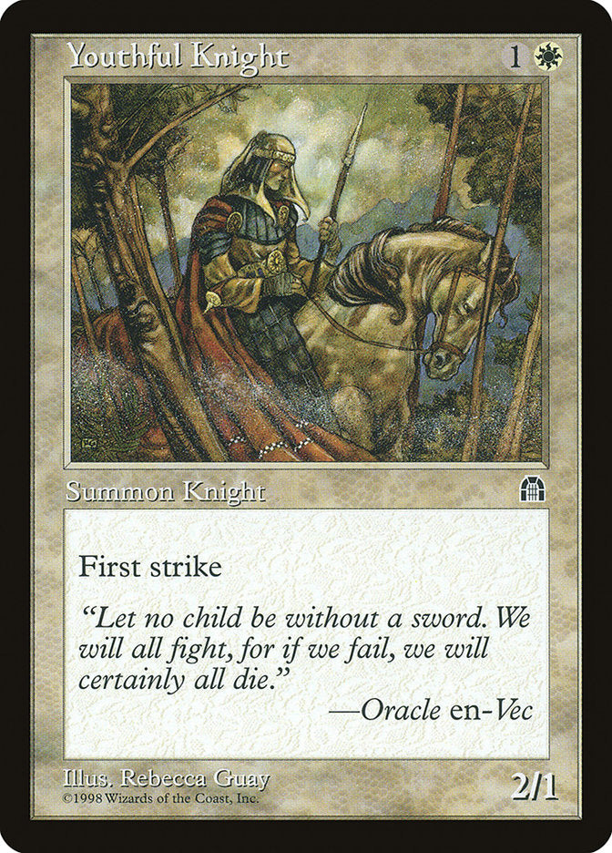 Youthful Knight [Stronghold] MTG Single Magic: The Gathering | Red Claw Gaming