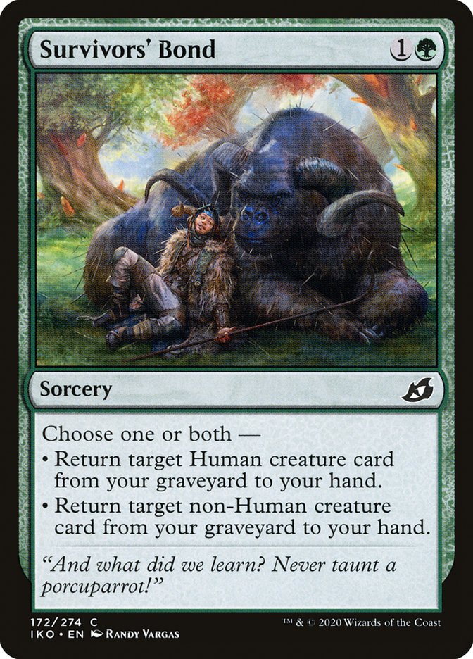 Survivors' Bond [Ikoria: Lair of Behemoths] MTG Single Magic: The Gathering | Red Claw Gaming
