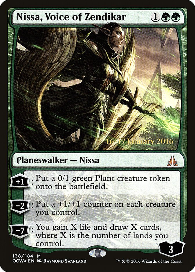 Nissa, Voice of Zendikar [Oath of the Gatewatch Prerelease Promos] MTG Single Magic: The Gathering | Red Claw Gaming