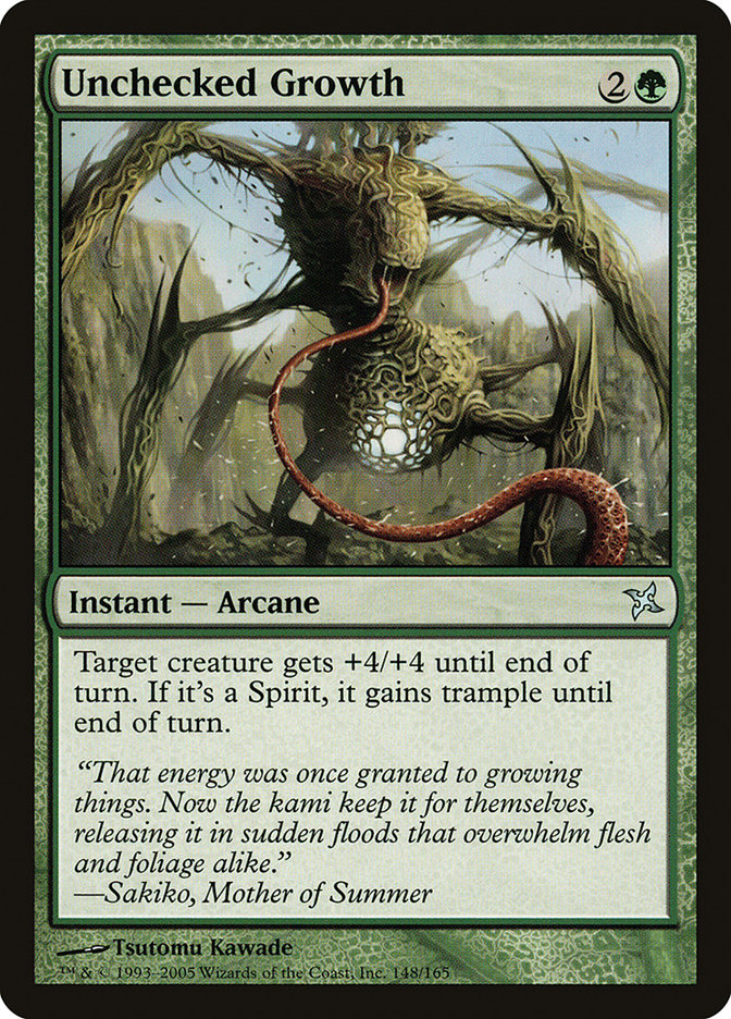 Unchecked Growth [Betrayers of Kamigawa] MTG Single Magic: The Gathering | Red Claw Gaming
