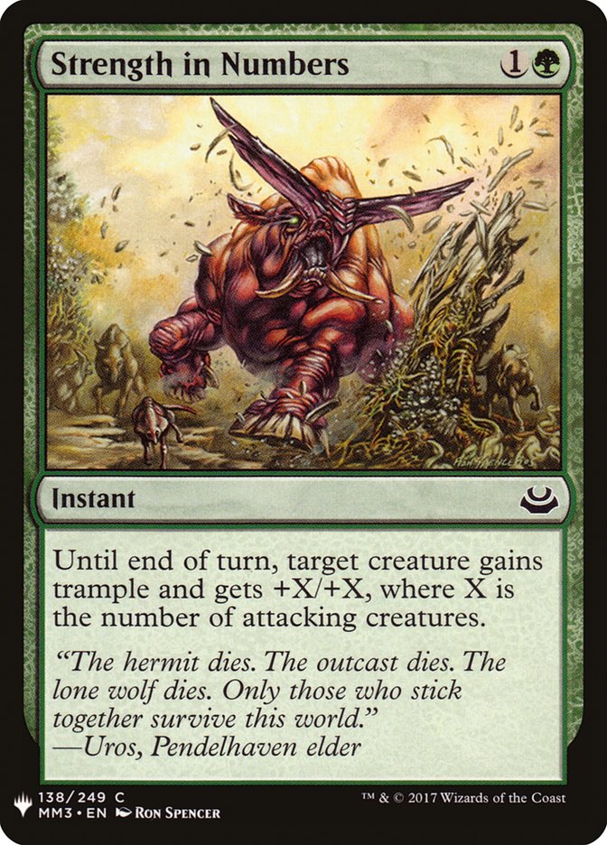 Strength in Numbers [Mystery Booster] MTG Single Magic: The Gathering | Red Claw Gaming