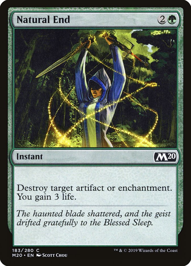 Natural End [Core Set 2020] MTG Single Magic: The Gathering | Red Claw Gaming
