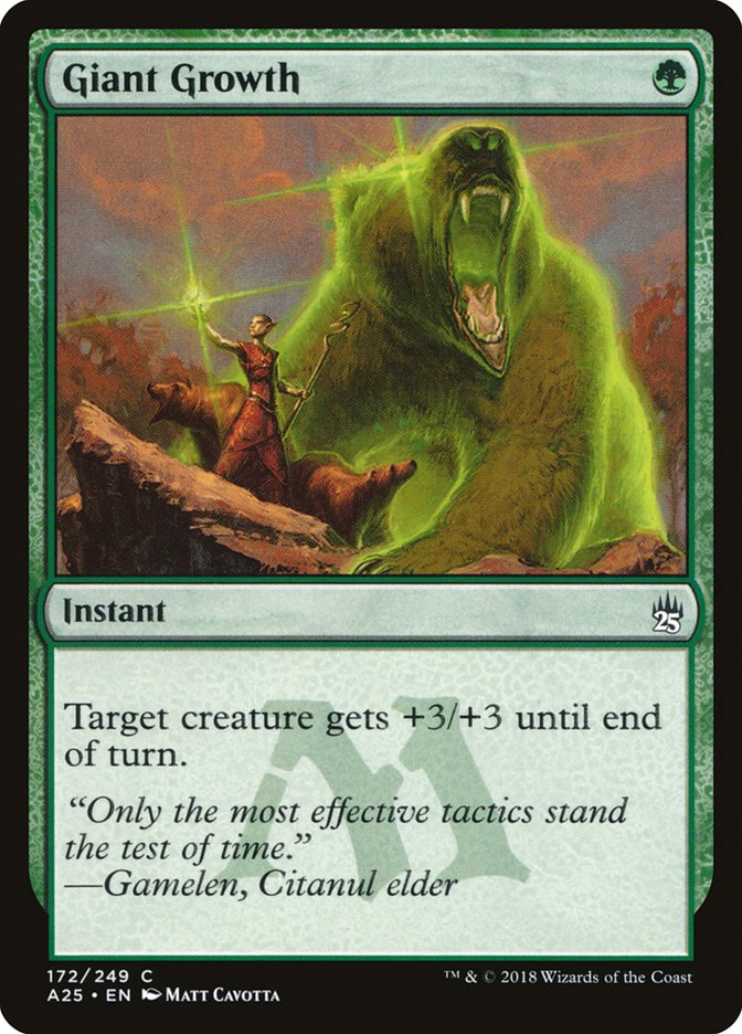 Giant Growth [Masters 25] MTG Single Magic: The Gathering | Red Claw Gaming