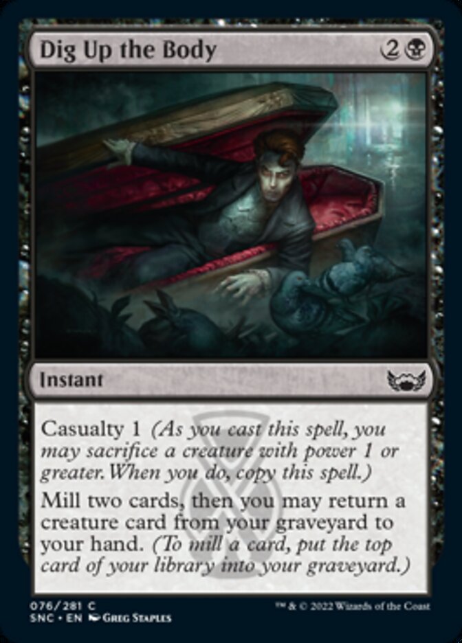 Dig Up the Body [Streets of New Capenna] MTG Single Magic: The Gathering | Red Claw Gaming