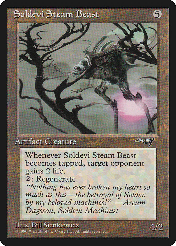 Soldevi Steam Beast (Purple Light Background) [Alliances] MTG Single Magic: The Gathering | Red Claw Gaming