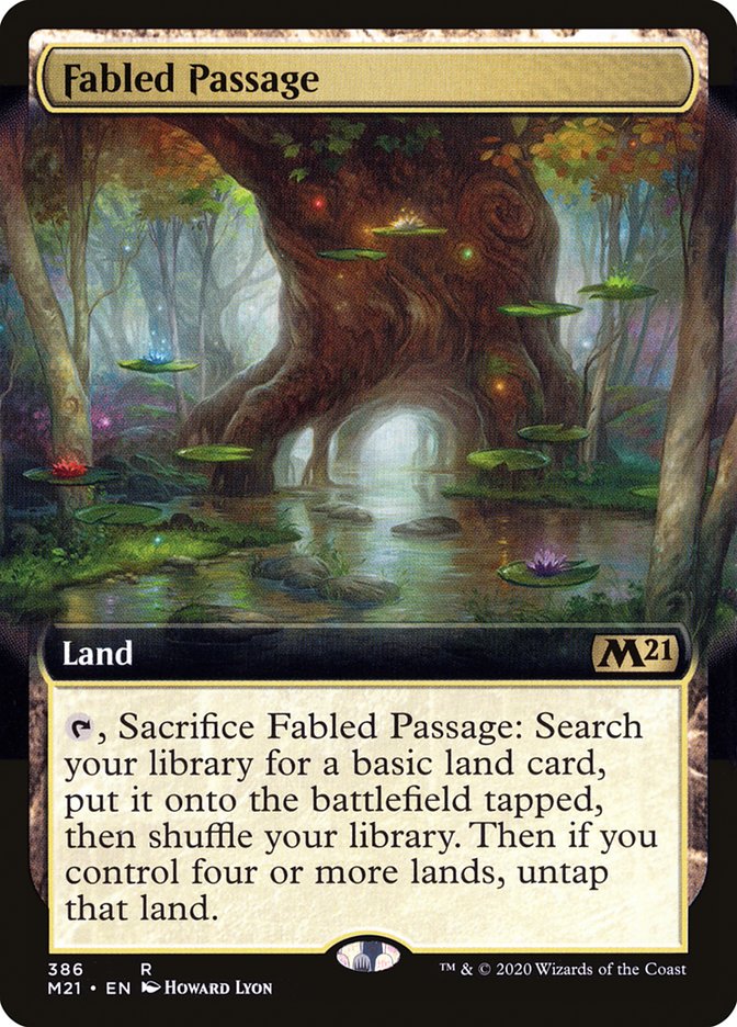 Fabled Passage (Extended Art) [Core Set 2021] MTG Single Magic: The Gathering | Red Claw Gaming