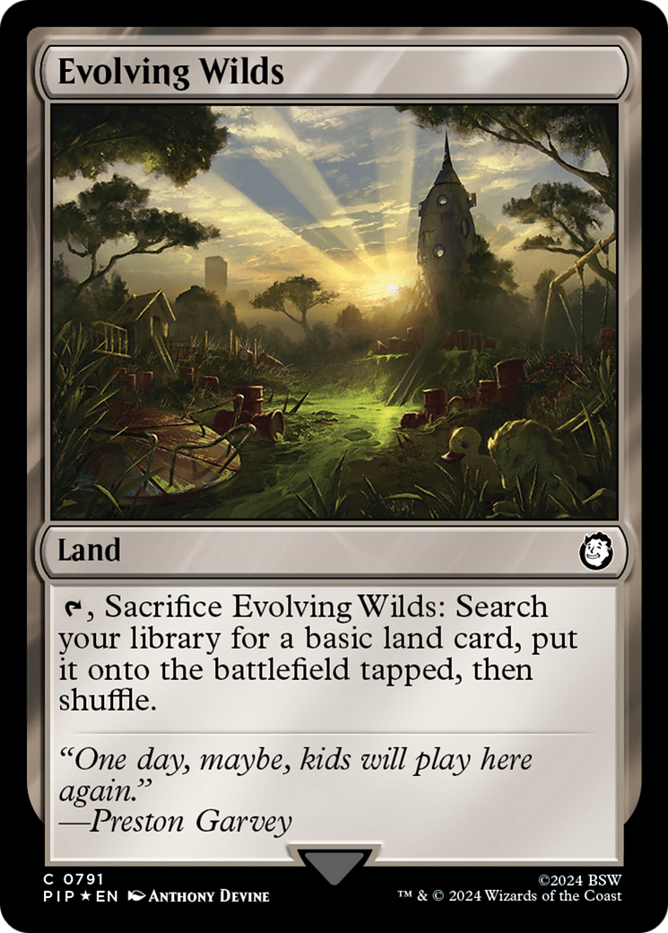 Evolving Wilds (Surge Foil) [Fallout] MTG Single Magic: The Gathering | Red Claw Gaming