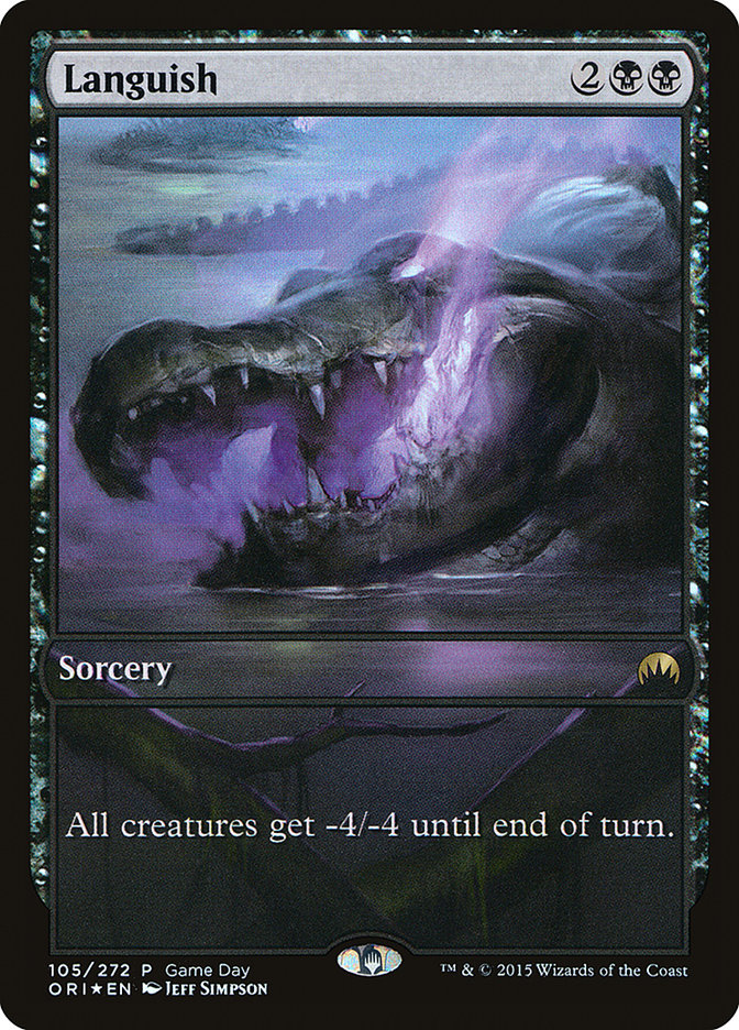 Languish (Game Day) (Full Art) [Magic Origins Promos] MTG Single Magic: The Gathering | Red Claw Gaming