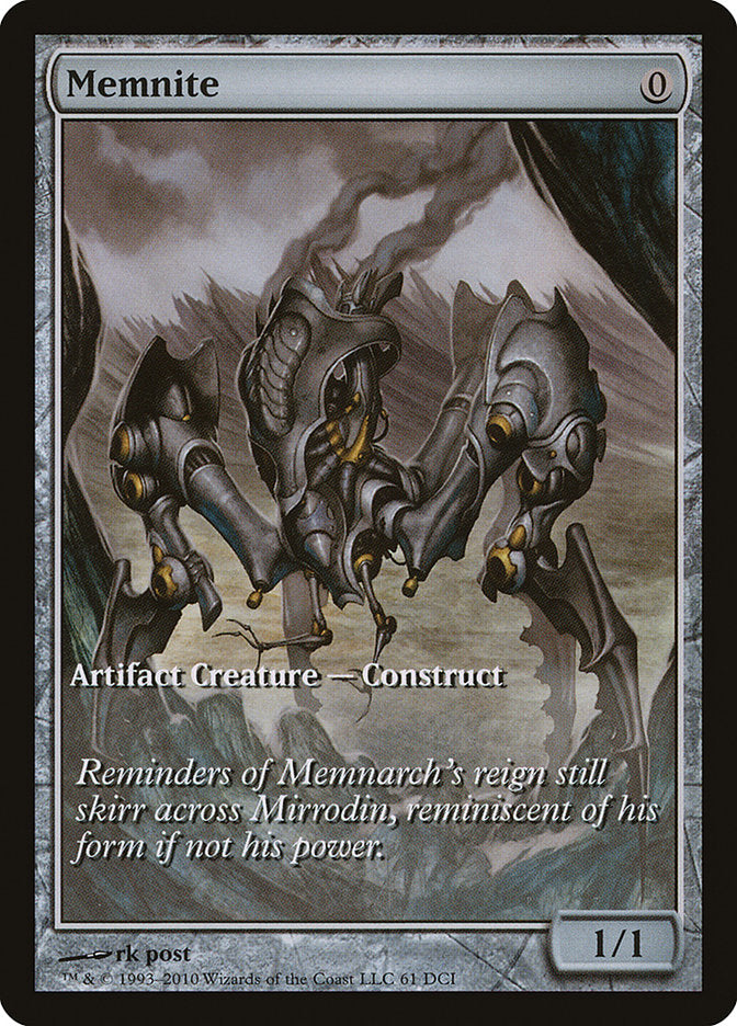 Memnite (Game Day) (Extended Art) [Scars of Mirrodin Promos] MTG Single Magic: The Gathering | Red Claw Gaming