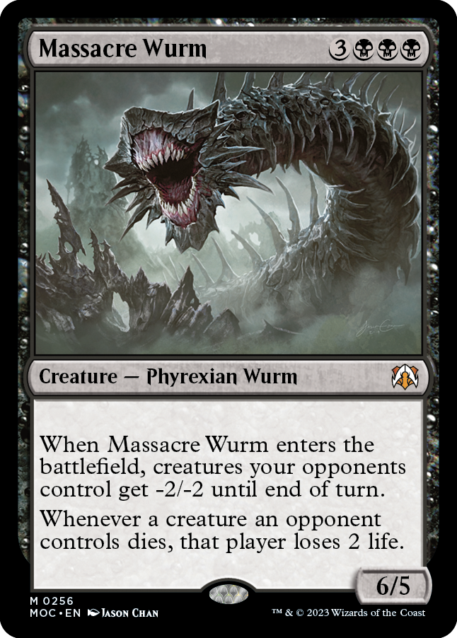 Massacre Wurm [March of the Machine Commander] MTG Single Magic: The Gathering | Red Claw Gaming
