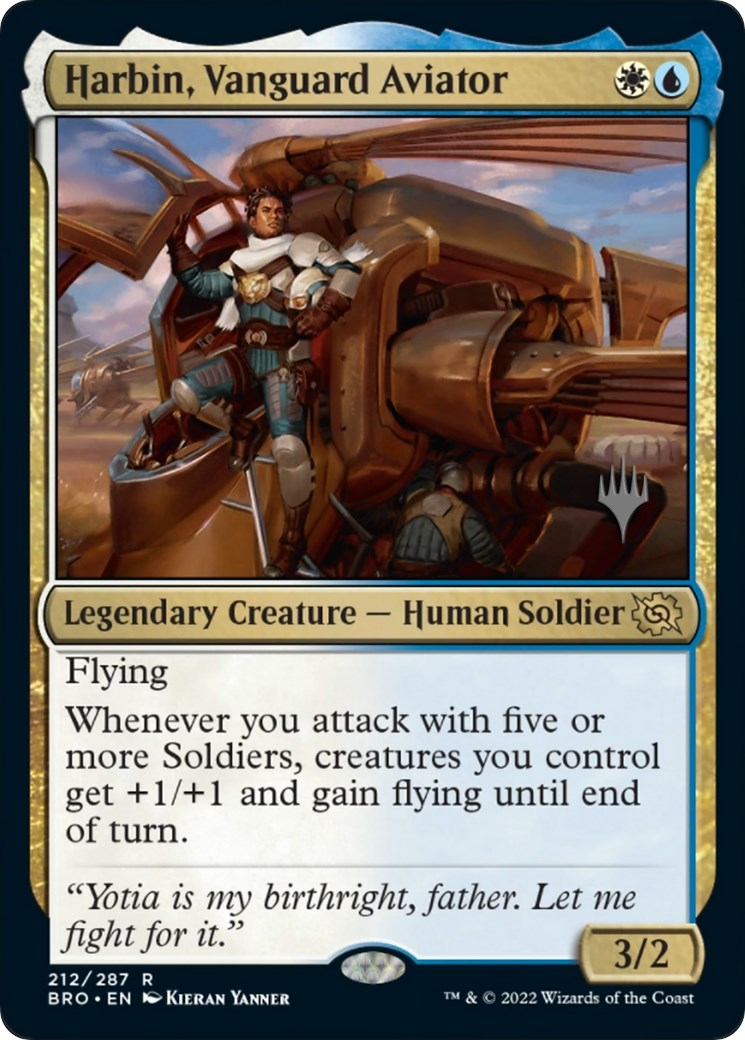 Harbin, Vanguard Aviator (Promo Pack) [The Brothers' War Promos] MTG Single Magic: The Gathering | Red Claw Gaming