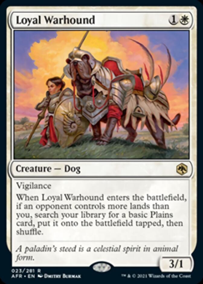 Loyal Warhound [Dungeons & Dragons: Adventures in the Forgotten Realms] MTG Single Magic: The Gathering | Red Claw Gaming
