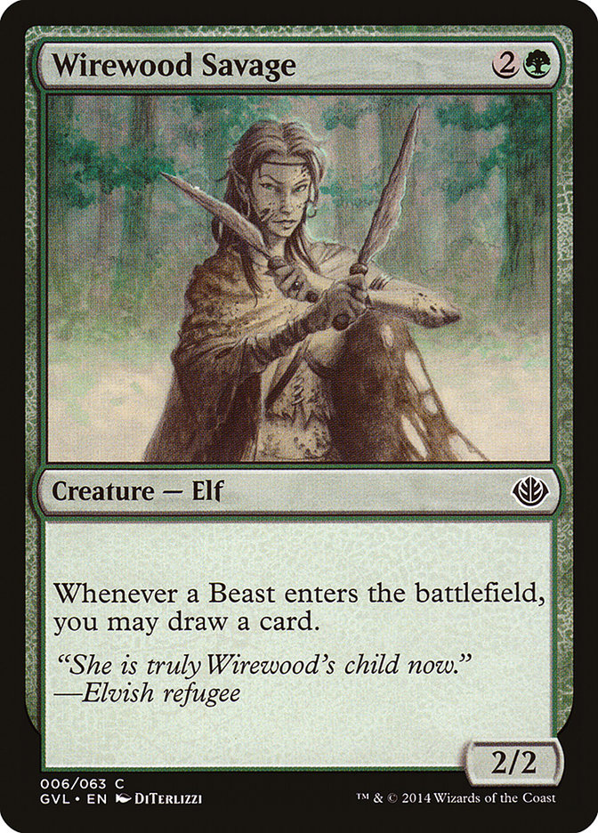 Wirewood Savage (Garruk vs. Liliana) [Duel Decks Anthology] MTG Single Magic: The Gathering | Red Claw Gaming