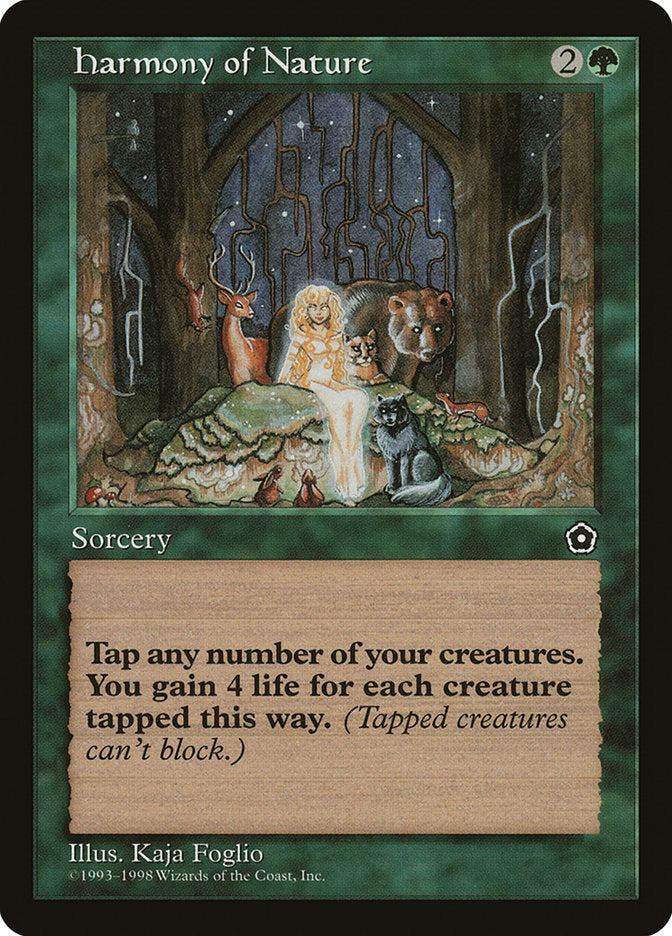 Harmony of Nature [Portal Second Age] MTG Single Magic: The Gathering | Red Claw Gaming