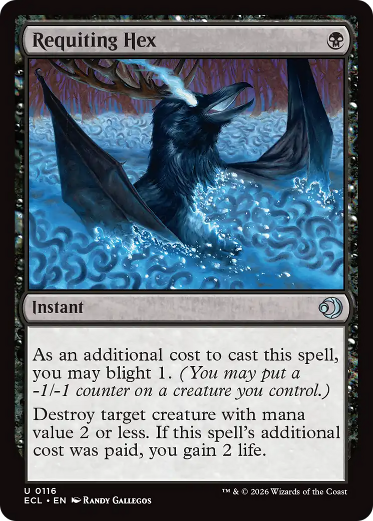 Requiting Hex [Lorwyn Eclipsed] MTG Single Magic: The Gathering | Red Claw Gaming