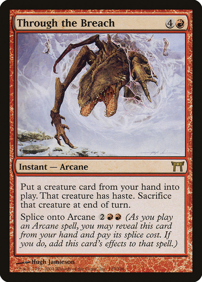 Through the Breach [Champions of Kamigawa] MTG Single Magic: The Gathering | Red Claw Gaming