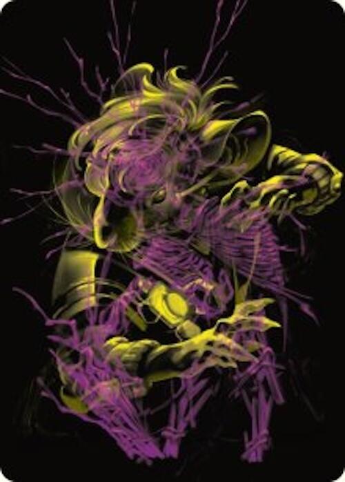 Nashi, Searcher in the Dark Art Card (43/54) [Duskmourn: House of Horror Art Series] MTG Single Magic: The Gathering    | Red Claw Gaming