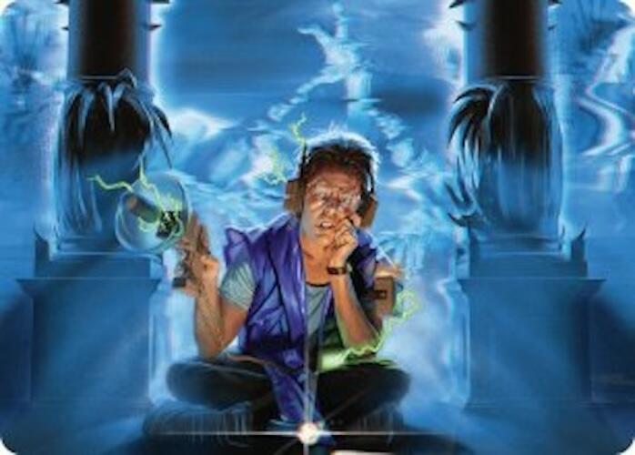 Oblivious Bookworm Art Card [Duskmourn: House of Horror Art Series] MTG Single Magic: The Gathering    | Red Claw Gaming