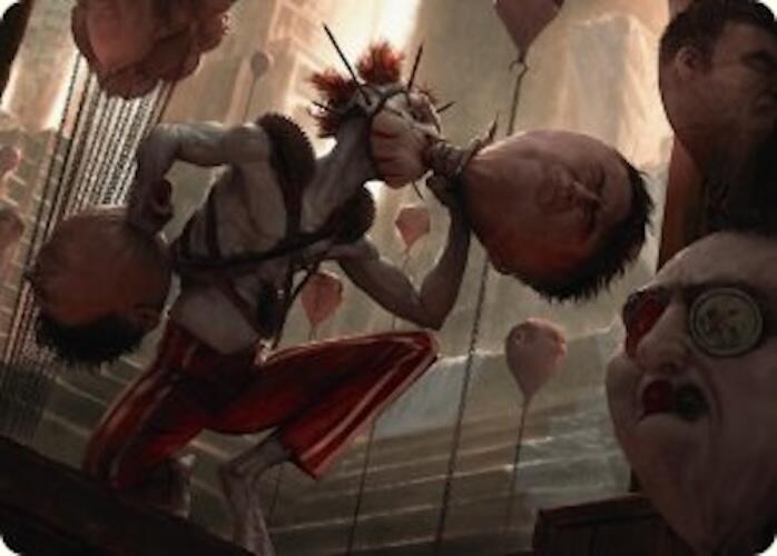 The Jolly Balloon Man Art Card [Duskmourn: House of Horror Art Series] MTG Single Magic: The Gathering    | Red Claw Gaming