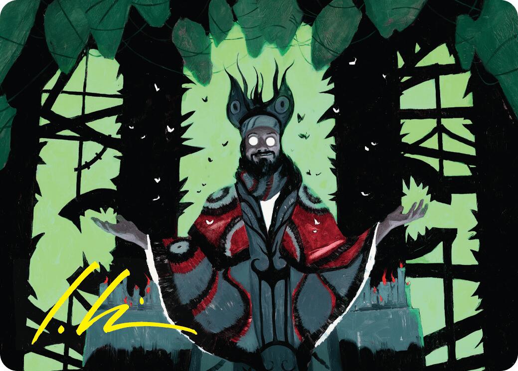 Victor, Valgavoth's Seneschal Art Card (23/54) (Gold-Stamped Signature) [Duskmourn: House of Horror Art Series] MTG Single Magic: The Gathering    | Red Claw Gaming