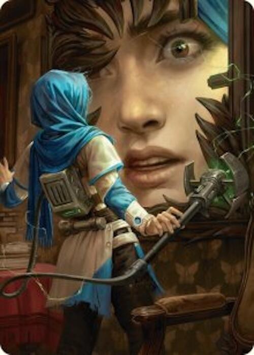 Reality Is Mine to Control Art Card [Duskmourn: House of Horror Art Series] MTG Single Magic: The Gathering    | Red Claw Gaming