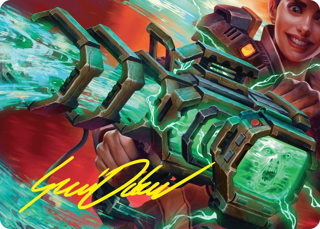 Ghost Vacuum Art Card (Gold-Stamped Signature) [Duskmourn: House of Horror Art Series] MTG Single Magic: The Gathering    | Red Claw Gaming