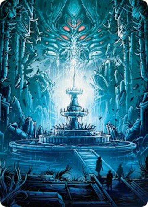 Island Art Card [Duskmourn: House of Horror Art Series] MTG Single Magic: The Gathering    | Red Claw Gaming